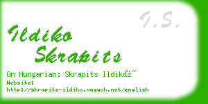 ildiko skrapits business card